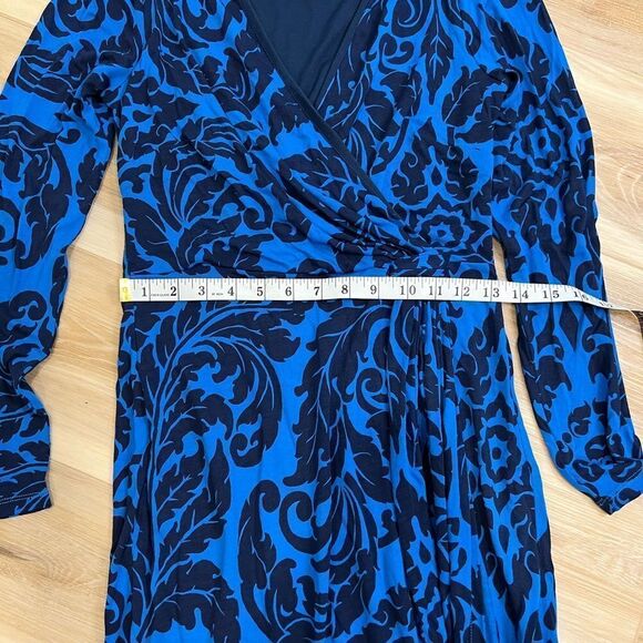 BODEN Henrietta Faux Wrap Long Sleeve V Neck Midi Dress Size 4 R - Picture 8 of 8